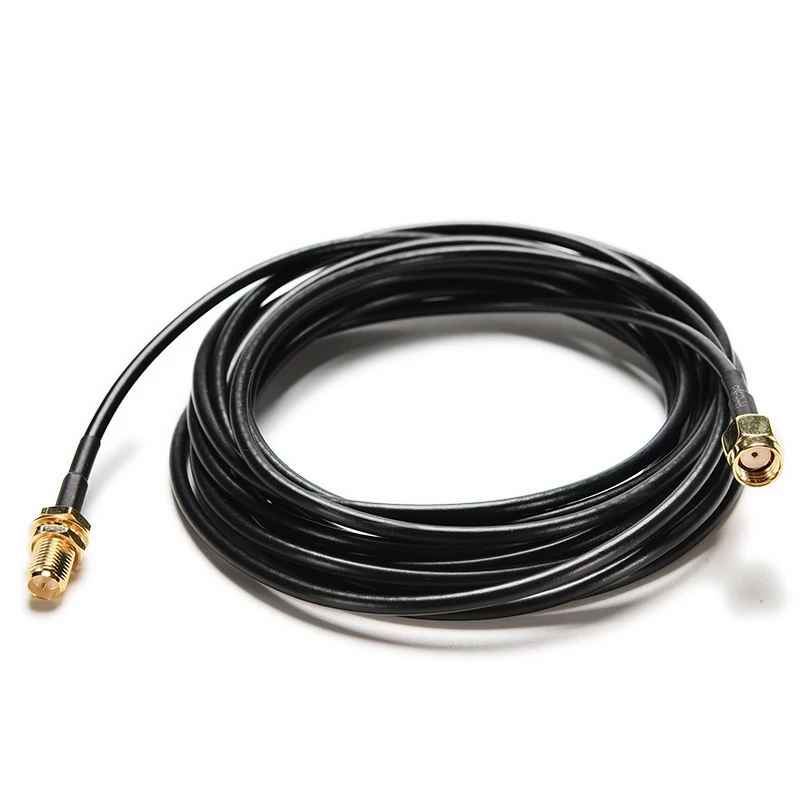 

3M RG174 Antenna Extension Pigtail Cable RP SMA Male to Female Adapter for Wireless Router 1PC