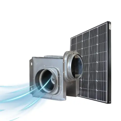 

60W Solar Centrifugal Exhaust Fan Air Blower Duct Heat Recovery Ventilation for Bathroom Kitchen