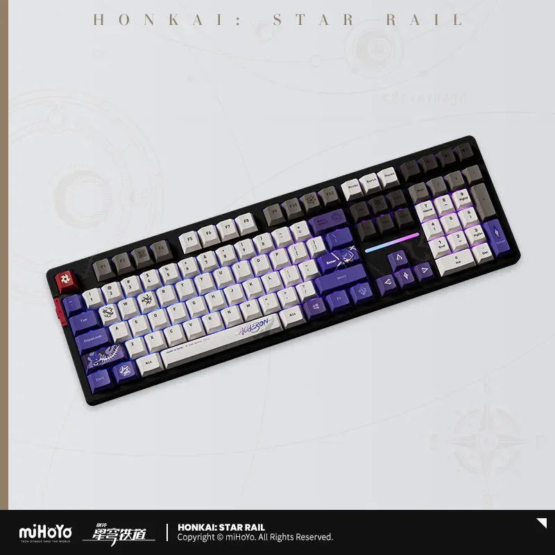 [Official] Acheron Mechanical Keyboard Anime Honkai: Star Rail Custom Tri-Mode Wireless Bluetooth 5.0 Rgb Keyboard For Gamer