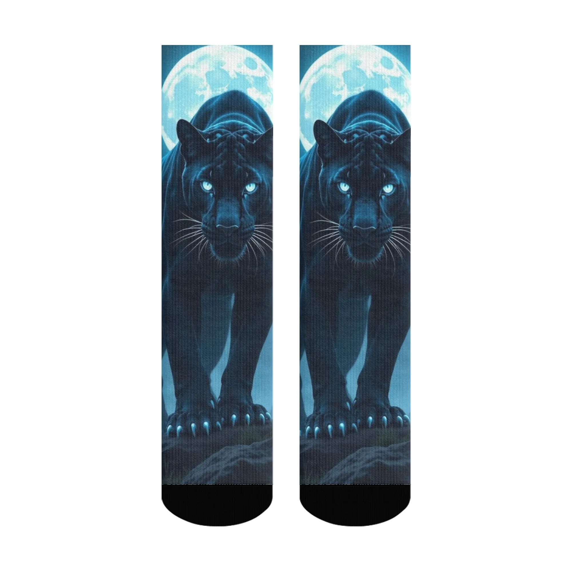 Calcetines misteriosos de Pantera Negra salvaje para hombre, novedad, divertidos calcetines de moda urbana, calcetines cómodos transpirables antideslizantes, regalo de fiesta