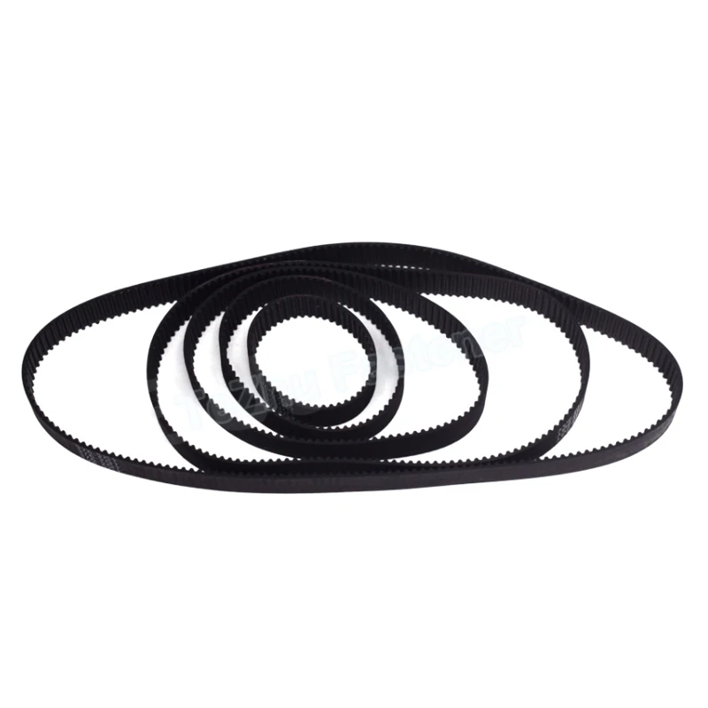 1PC 3D Printer GT2 Width 15mm Closed Rubber 2GT Timing Belt 150/160/170/180/190/192/200/202/220/240/250/260/280/294/300/320/350