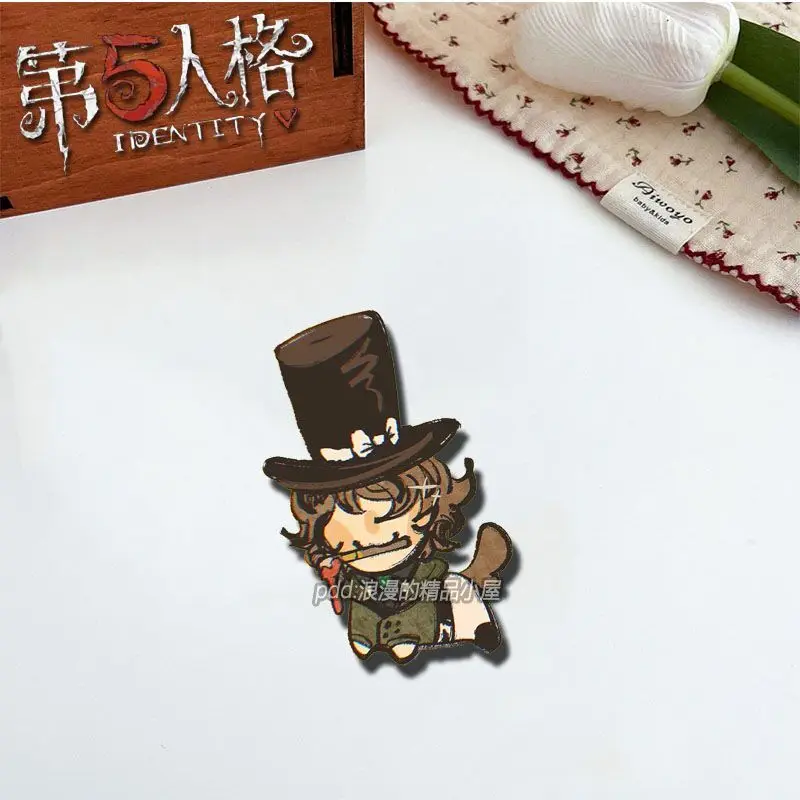 3PC New Anime Identity V Jack Chicken Nets Dogs Badges Clothes Jewelry Collar Brooches Accessories Gifts For Friend