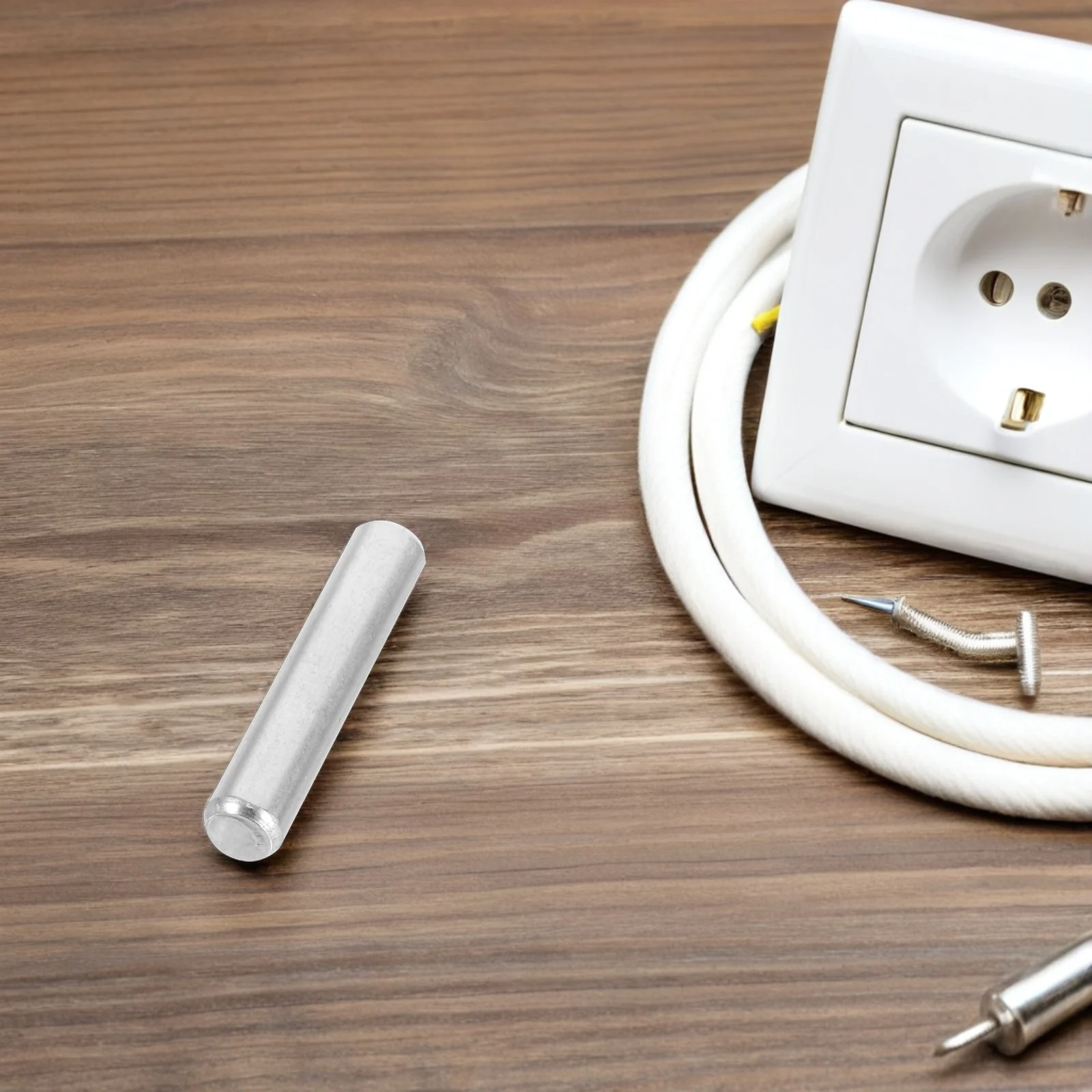 

40Pcs Metal Dowel Pin 25x5mm Chrome Plated Cylindrical Pins for Shelving Units Cabinet Bookshelf Support Fitting Accessories