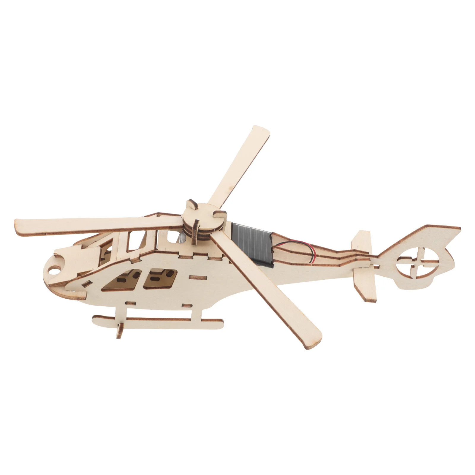 1 ensemble d'hélicoptère solaire en bois, Kit d'assemblage de bricolage, expérience scientifique pour enfants, ingénierie, Construction, projet éducatif