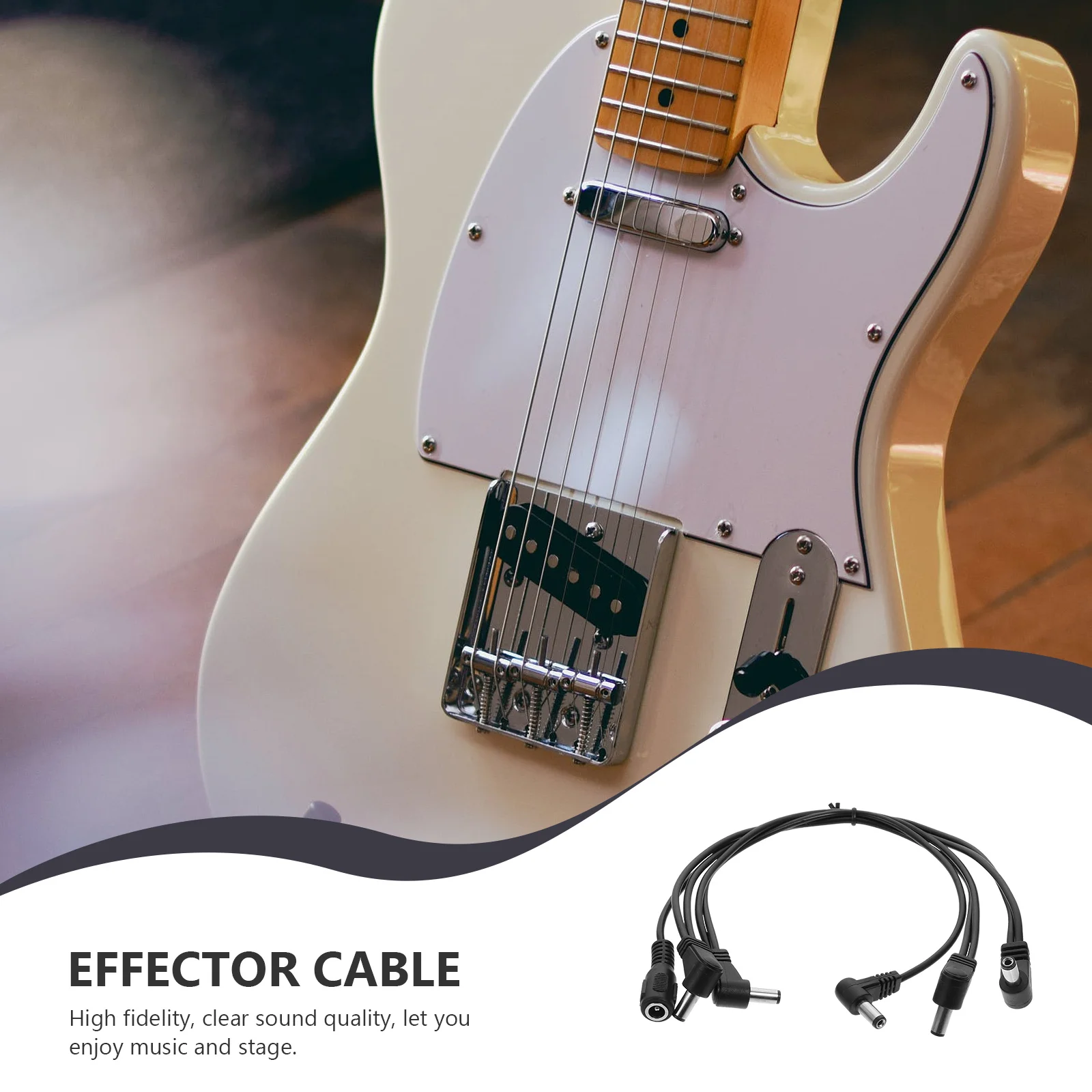 

Power Cord Connection Cable Effector Useful Professional Guitar Connecting Line Oxygen-free Copper Supply