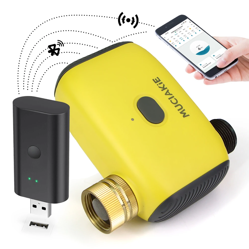 

Садовый Bluetooth USB-таймер полива, автоматический программист ирригации, приложение Wi-Fi, умный пульт дистанционного управления, поддержка голосового помощника Google