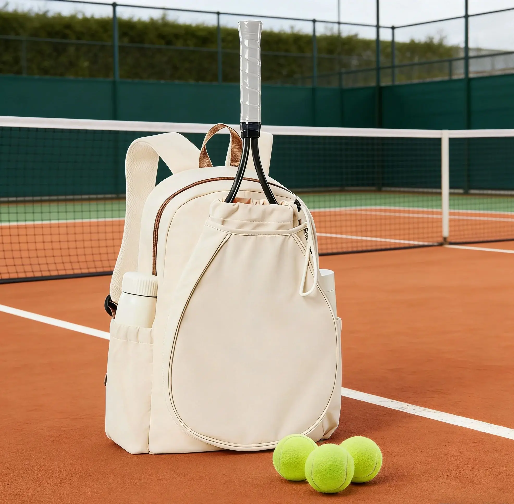 35L Tennis Racket Backpack Outdoor Sports Ball Bag Single Shoulder Pickleball Bag Badminton Bag