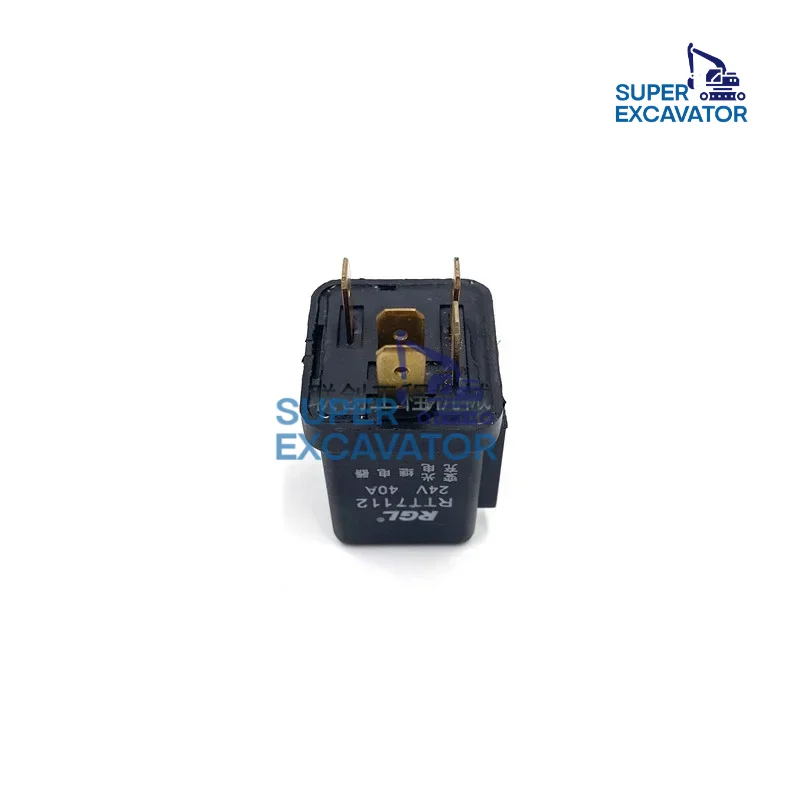 For Komatsu PC120-6 Headlight light Safety Relay Variable light charging relay 24V 40A Excavator Parts