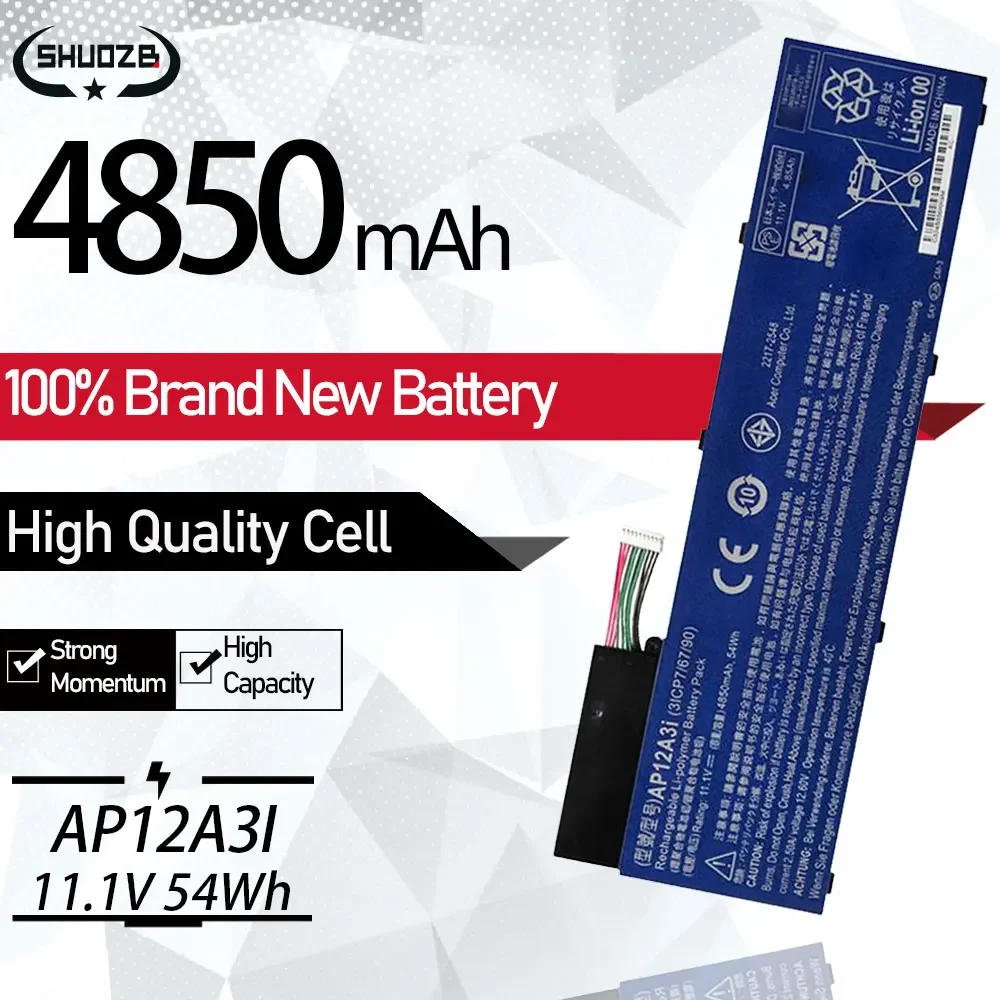 New AP12A3i AP12A4i Laptop Battery For Acer Aspire M3 M5 Iconia W700 Timeline U M3-581TG U M5-481TG Notebook Battery 11.1V