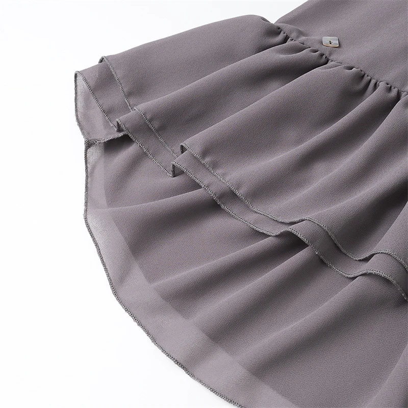 Keyanketian verão novas conchas femininas decoração halter mini vestido beachwear férias vento fino em camadas babados vestidos sem costas