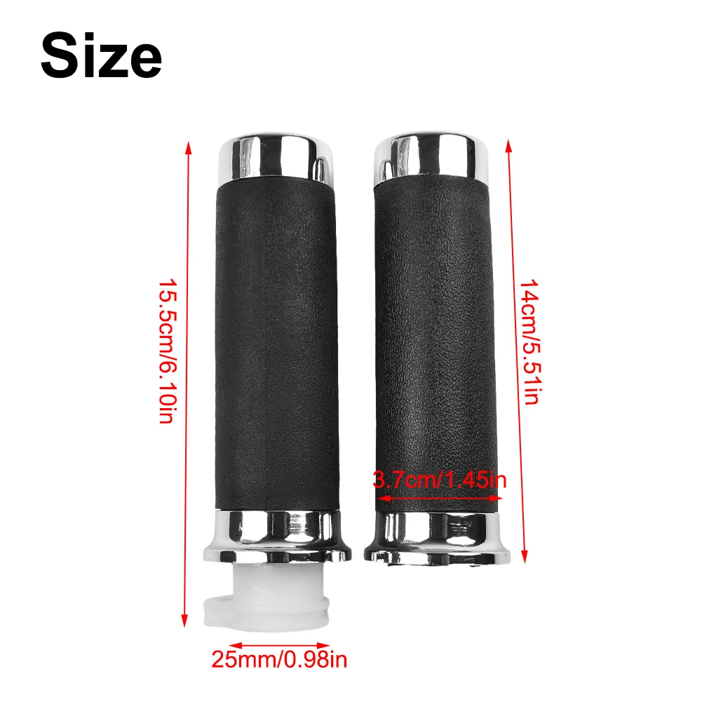 New Practical Hand Grips Handlebars ABS & Rubber Accessories For Honda Shadow Motorcycle Throttle Tube 1 In Dia