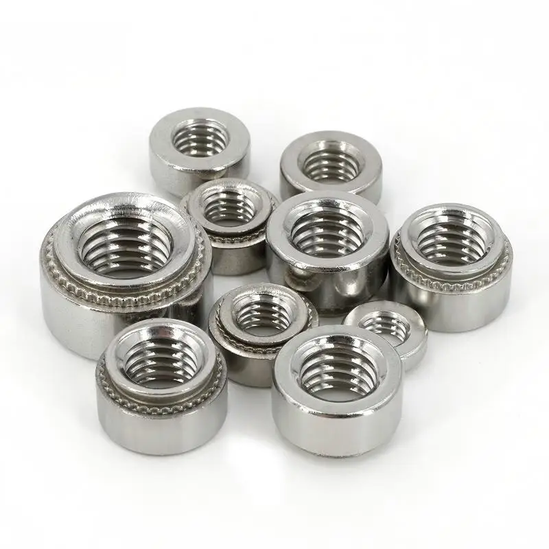 100pcs Metric PEM Self Clinching Stainless Steel Pressure Riveting Nuts M6 M8 M10 CLS for Electronic Manufacturing