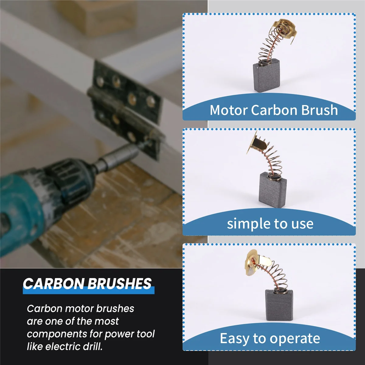 A03V 10 قطعة أداة كهربائية فرش كربون 18x16x7 مللي متر CB203 لماكيتا