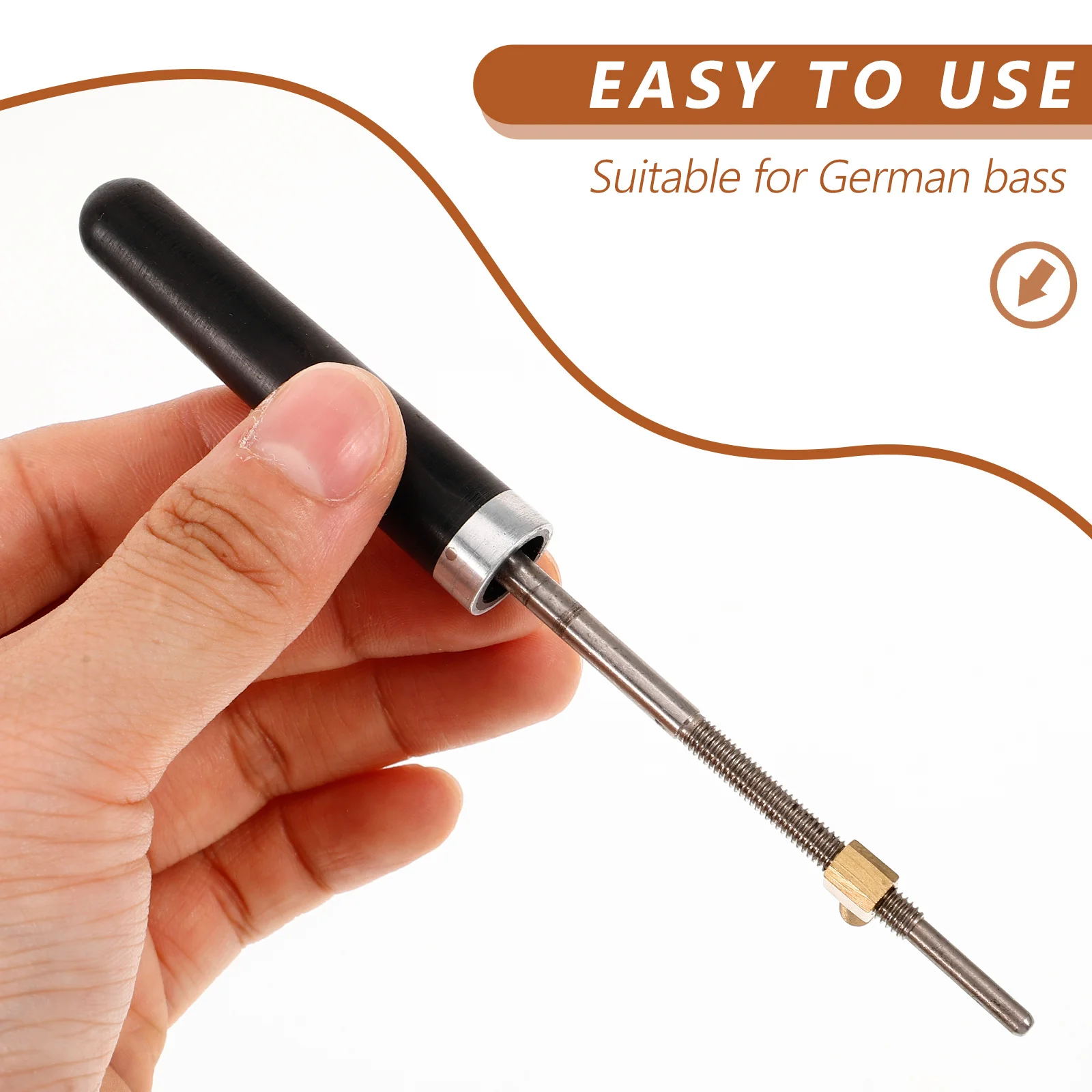 

Bass Bow Screw Premium Metal String Instrument Accessory For Double Bass Replacement Professional Repair Tool