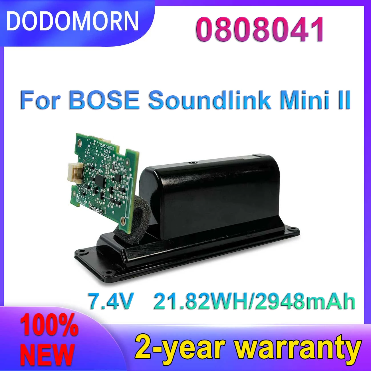 

DODOMORN NEW 080841 Battery MotherBoard For BOSE Soundlink Mini 2 Bluetooth Speaker Main Board Repair Accessories Fast Delivery