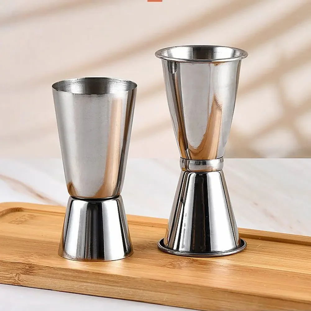 304  Stainless Steel Measuring Cups 15/30 25/50 Bar Party Wine Cocktail Shaker Dual Shot Jigger Liquid Drinks DIY Tool