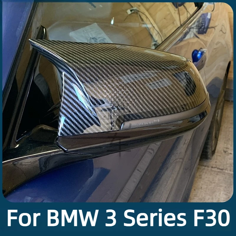 Rearview Mirror Cover For BMW 3 Series F30 Accessories 2019/2018,Anti-UV ABS Cap,Aerodynamic Wind-Resistant Stable  2012-2017