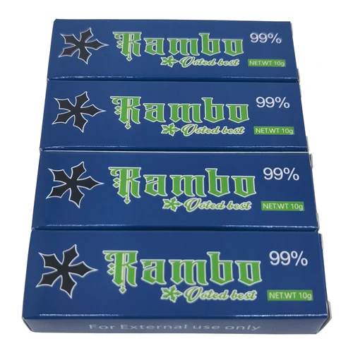 Nuevo 99% crema de tatuaje Rambo azul antes del maquillaje permanente Microblading cejas labios crema auxiliar de eliminación de tatuajes 10g