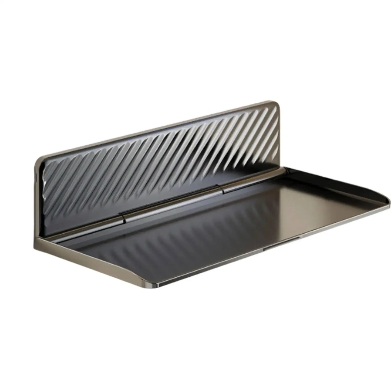 Compact Foldable Kitchen Shelf Wall Rack ABS Storage Organizer for Cabinet Countertop Spice Jar Holder Use