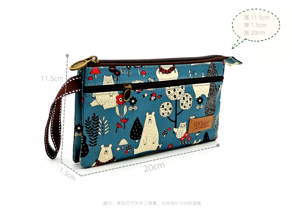 Polyester Wasserdichte Damen Münztasche Damen Organizer Brieftasche Weibliche Telefon Geldbörse Geldbeutel Clutch Handtasche Carteira für Mädchen – Detail 2