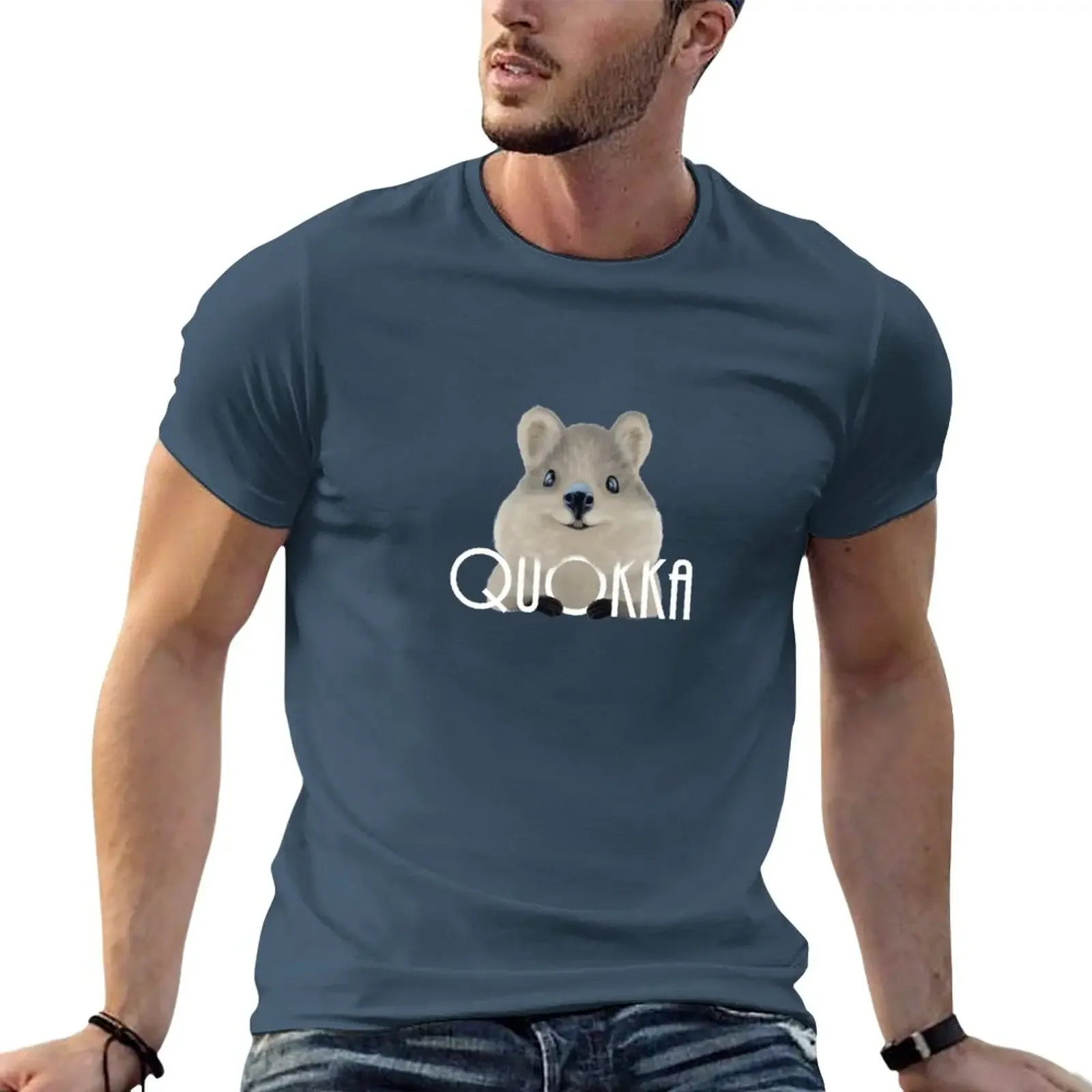 Quokka T-Shirt sublime Aesthetic clothing vintage oversized t shirts for men