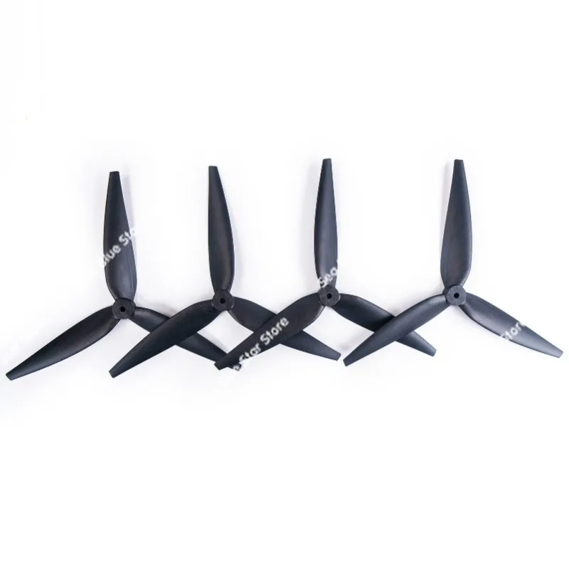 Crossing machine propeller, nylon blade 10 inch for RC drone DIY high efficiency parts model aircraft three-blade propeller
