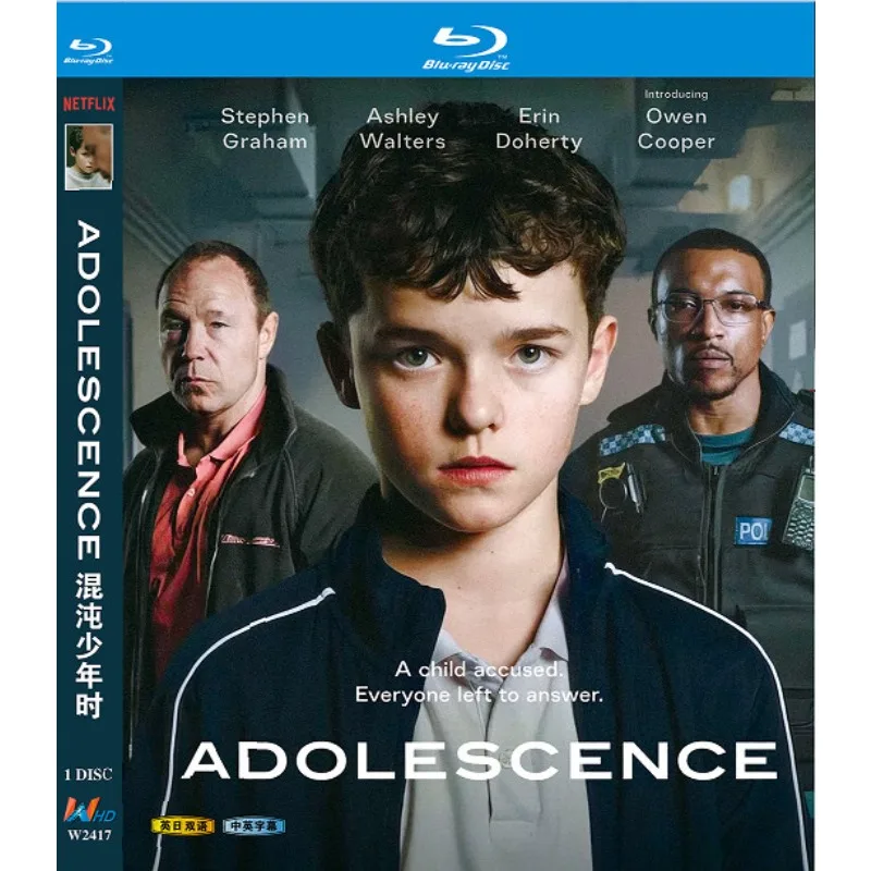 Adolescence (2025) Blu-ray disc ：1-Disc Blu-ray disc New Box Set Sealed