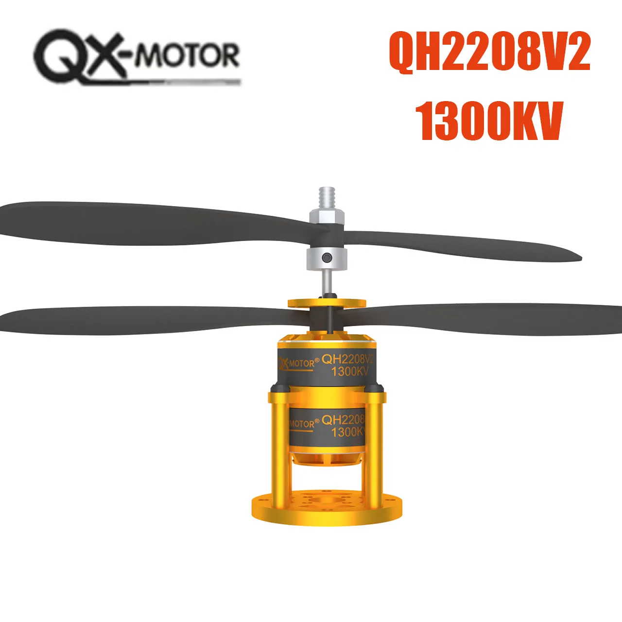 QX-MOTOR QH2208 Coaxial Dual Propeller Brushless Motor,Paired with 8045 9047 Propeller and 30A ESC, Suitable for Hhelicopter