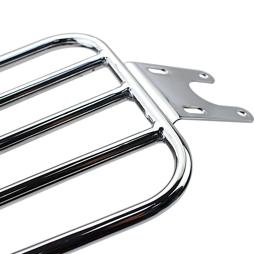 New Motorcycle Accessories For Indian Scout / Scout Sixty 2015-2021 Rear Mudguard Mounted Luggage Rack Chrome Plated Black