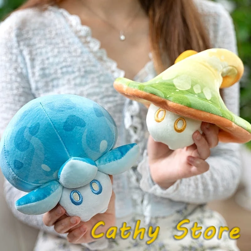 

Official Genshin Impact Fungus Series Fungi Plush Doll Pillow Game Peripheral Cute Dendro Fungus Hydro Fungus Desktop Decor Gift
