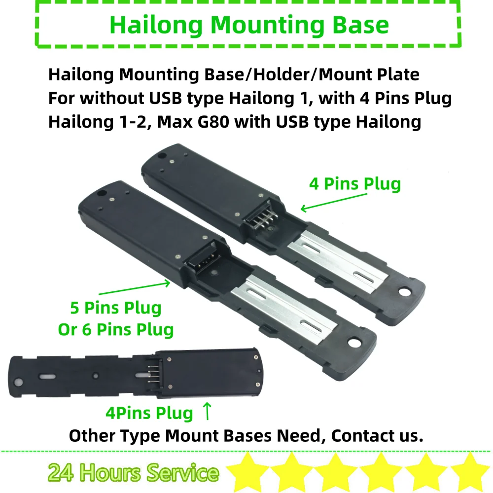 36V 48V 52V 60V Hailong 1-2 Hailong Max G80 Ebike Battery Mount Base Plate Bracket Tray Holder 4 pins 5 Pins 6 Pins Hailong 3