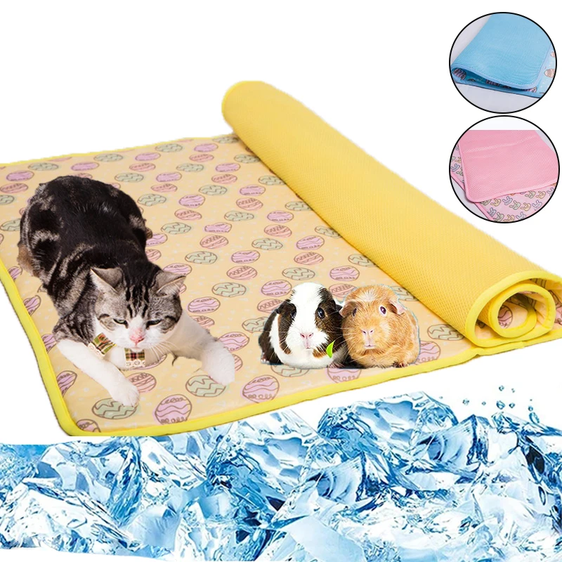 

Guinea Pig Cage Liners Summer Small Animal Cooling Mat Breathable Hamster Pee Pad for Rabbit Chinchilla Hedgehogs