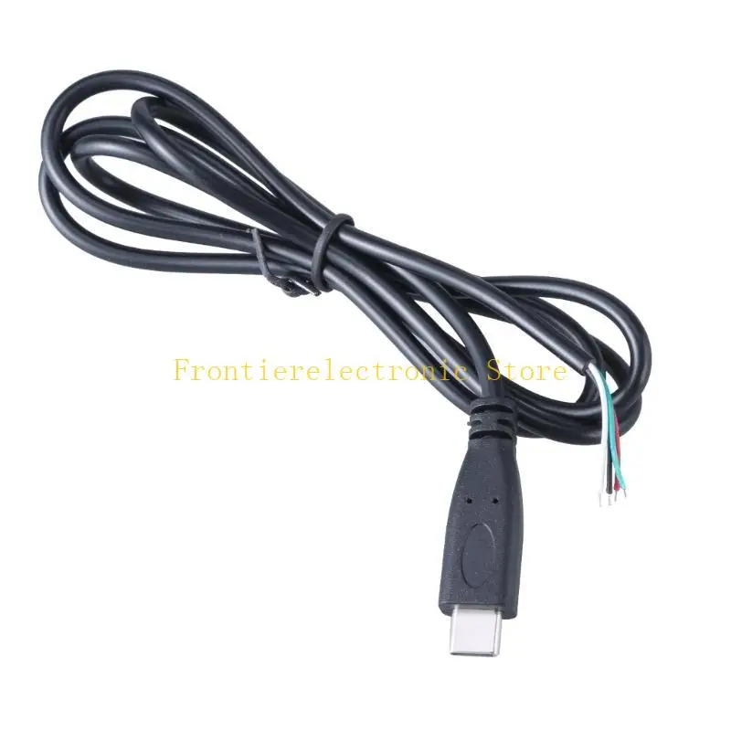 G8DB 25cm/1m/2m Type C Male to Open End 4Pin Power Cable Extension Cord Wire 5V 3A
