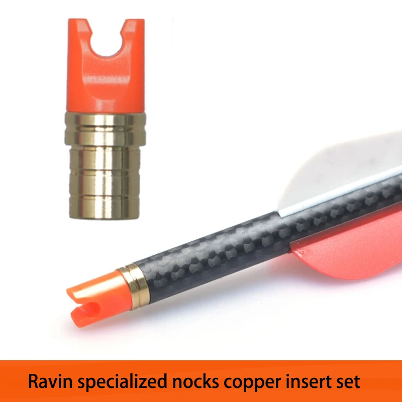

36/50pcs Archery Ravin Specialized Copper Insert suitable for ID7.62mm OD8.8mm Carbon Arrow Shaft Shooting Accessories