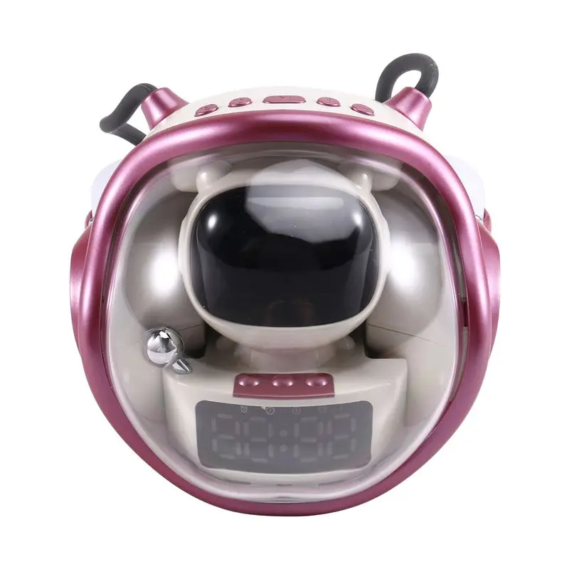 

Sensitive Astronaut Spaceship Wireless Bluetooth Speaker AI Interactive RGB Light Alarm Clock Night Good Looks Gift