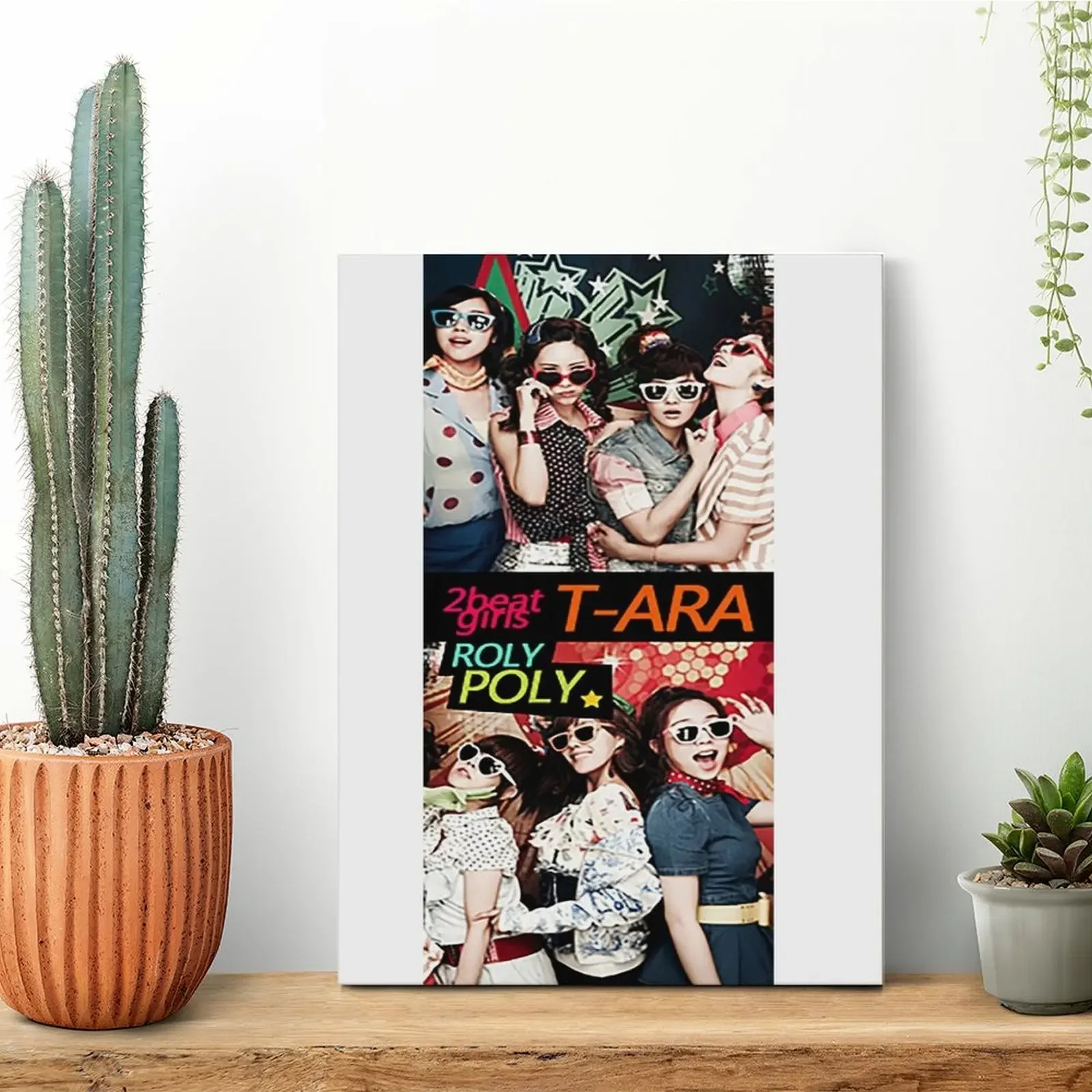Affiche T Ara Roly Poly sur toile, peinture murale classique avec cadre rouillé, design cinéma et cuisine