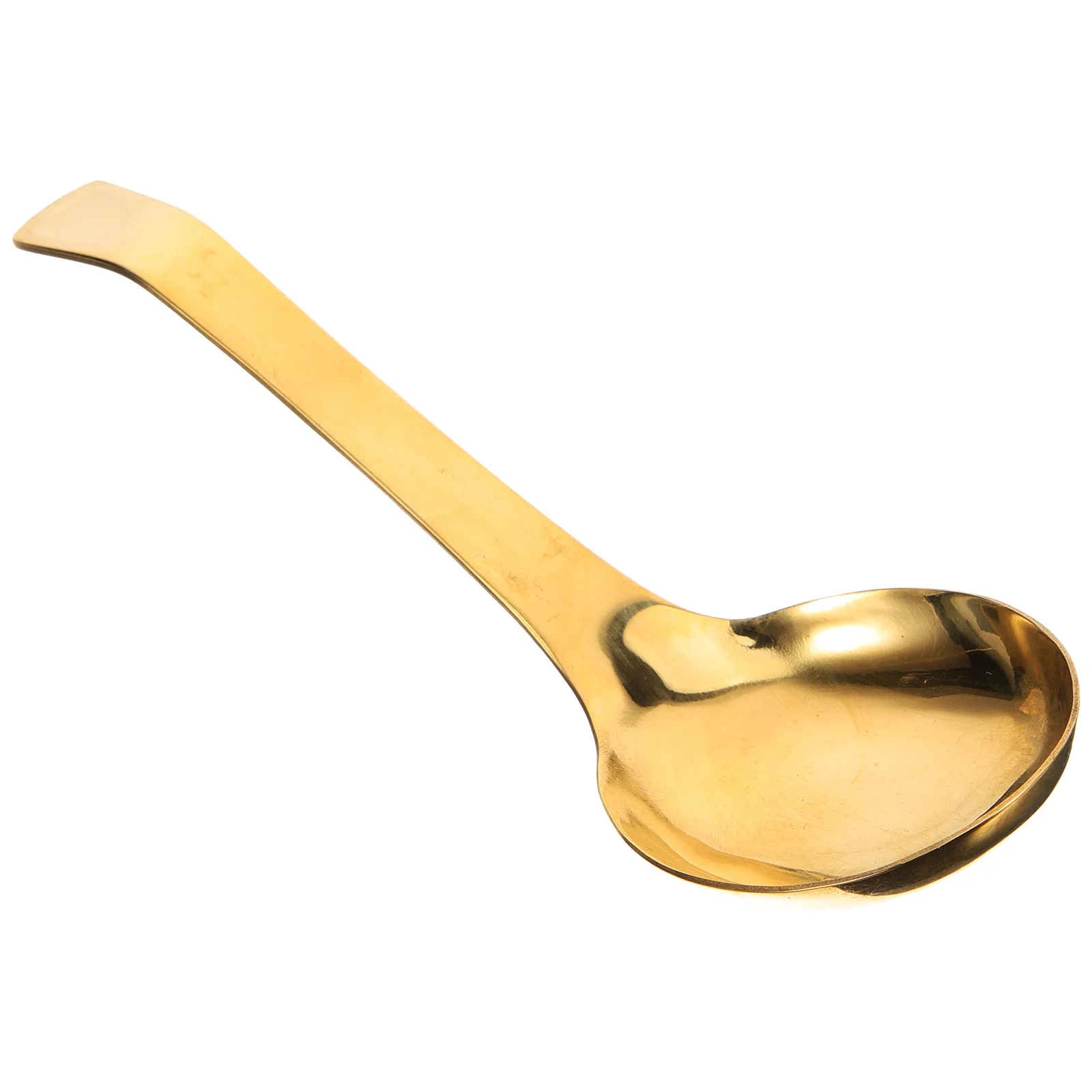 

Long Handle Brass Soup Ladle Thickened Golden Kitchen Spoon For Cooking Serving Sauce Wok Canteen Restaurant Use