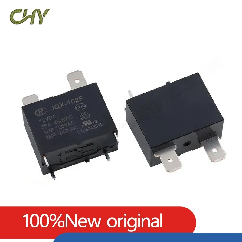 Air Conditioning Water Heater Relay HF102F- JQX-102F-12VDC 24VDC JQX-102F-P-12VDC 4PIN 20A