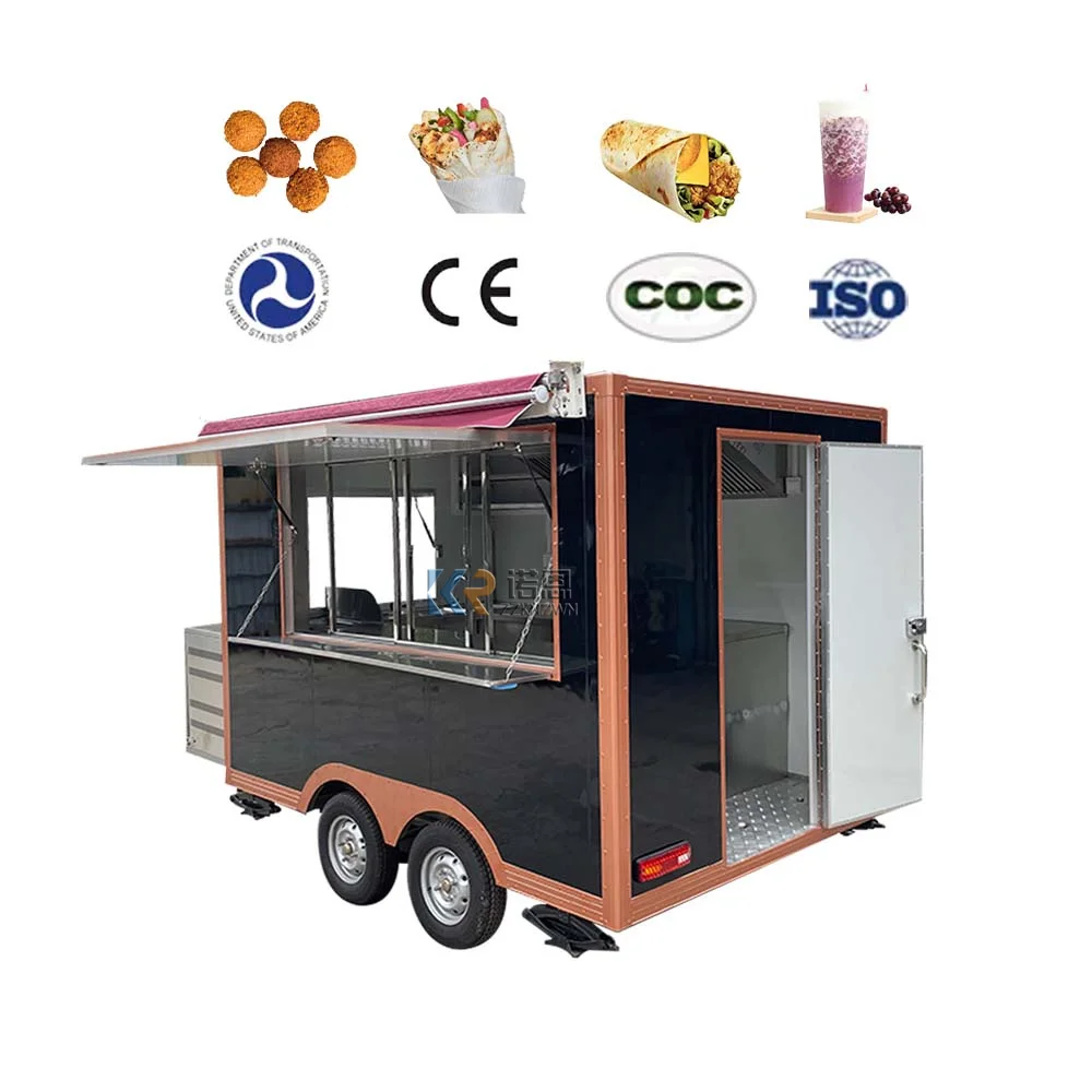 

Fully Equipped for Coffee Hot Sale Low Price Multifunctional Alumina Plate Airstream Mobile Food Trailers