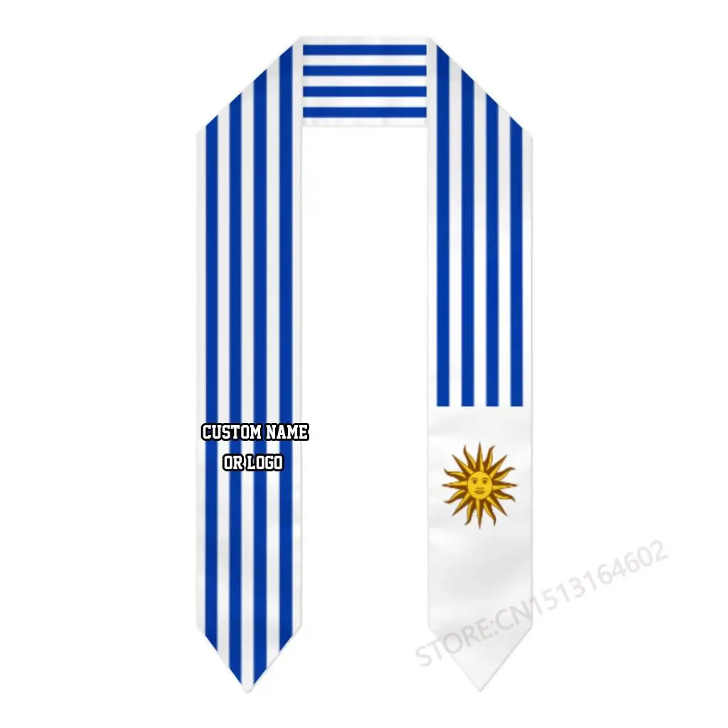 

Custom Name Or Logo Uruguay Flag Graduation Stole Sash International Study Abroad Class of 2023 Shawl