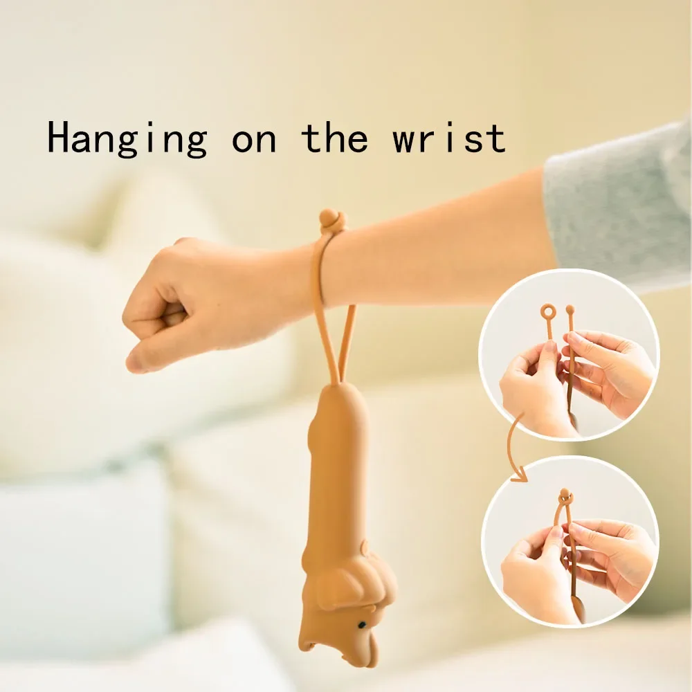 مصباح يدوي USB قابل لإعادة الشحن لطيف لينة سيليكون التمساح الأسد الكلب الحيوان LED مصباح المحمولة في الهواء الطلق الكرتون على شكل يده الخفيفة