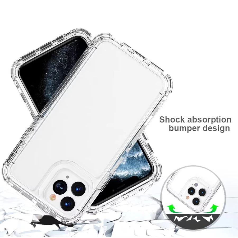 Coque de téléphone portable transparente 3 en 1 pour Redmi Note 13, 13Pro, 13C, 5G, Note 12, 12Pro, 12C, Dstress- Verde, Shock-Verde, Protection efficace