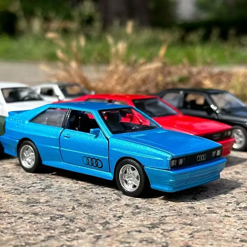 

1:36 1980 Audi Quattro, модели автомобилей из сплава, игрушка, литая под давлением модель автомобиля, двери, открытая откатная спортивная машина для взрослых, коллекция подарков F594