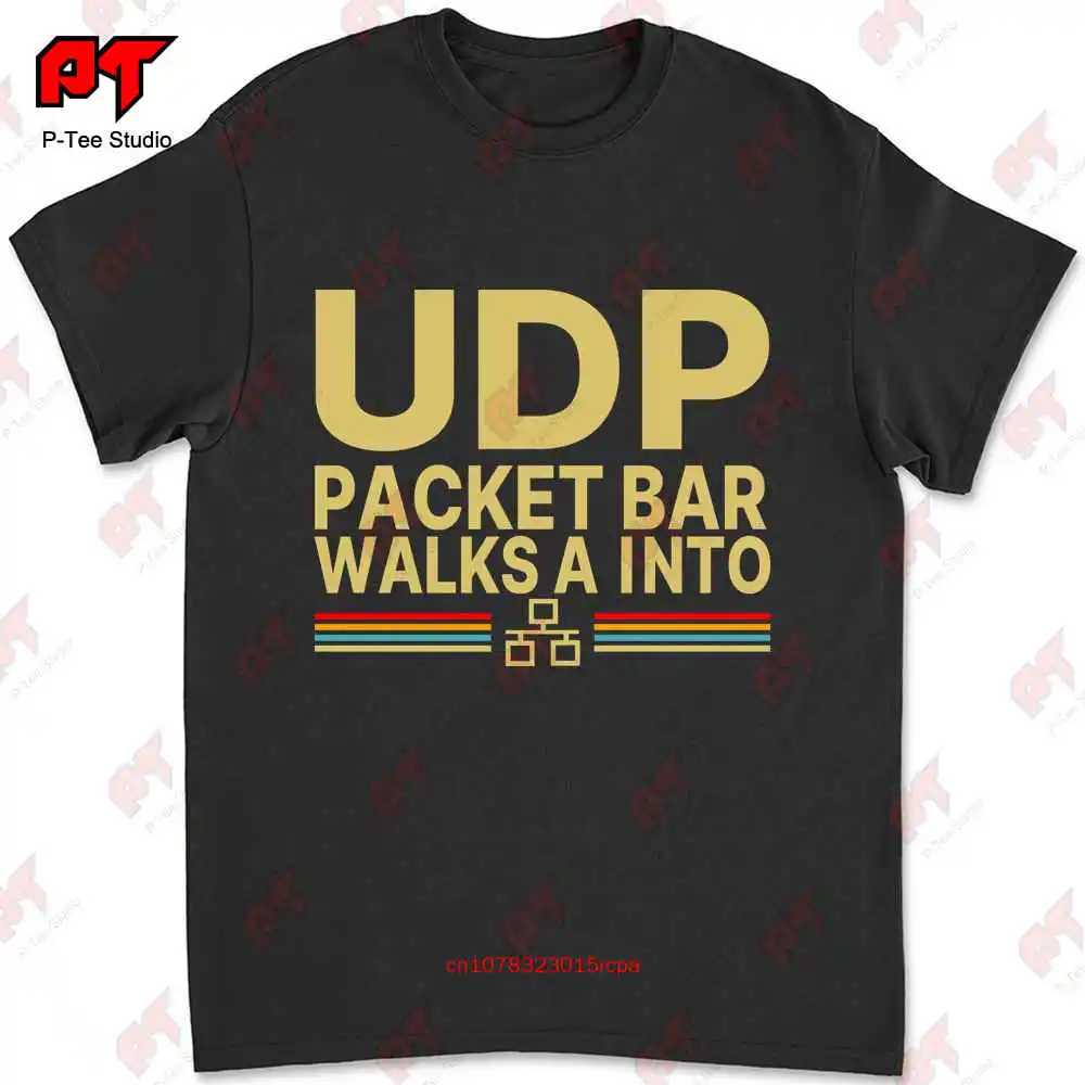 Udp Packet Bar Walk A Into Vintage T Shirt N22H