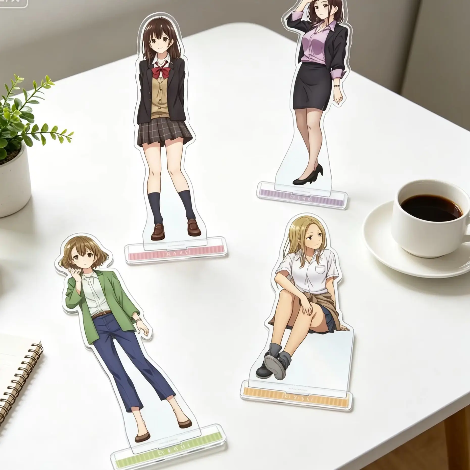 Higehiro: After Being Rejected, I Shaved and Took in a High School Runaway Sayu Ogiwara 15CM Acrylic Stand Model Plate Keychains