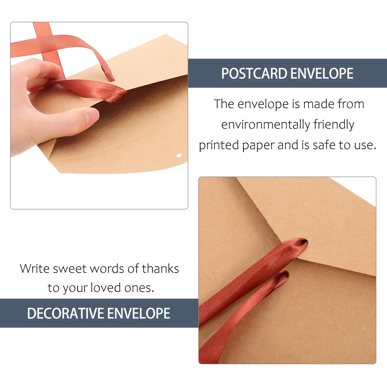 

10Pcs Pearl Paper Postcards Classic Envelopes for Wedding Invitations Reply Letters Stable Performance Good Helper