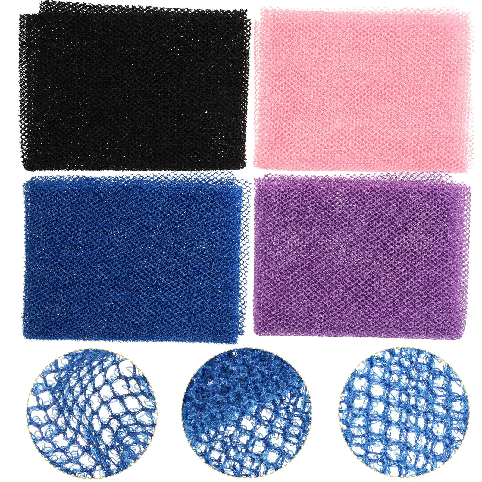 

4 Pcs Body Scubber Exfoliating Towel Bath Scrubber for Shower Washcloth Handheld Cleansing Skin Brush