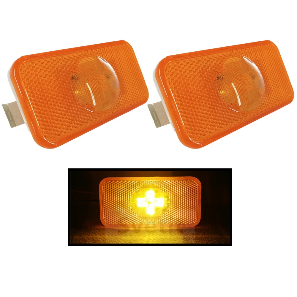 

2Pcs For Volvo Truck LED Light For Volvo FH Side Pilot FM FL Side Position Light Amber 24V