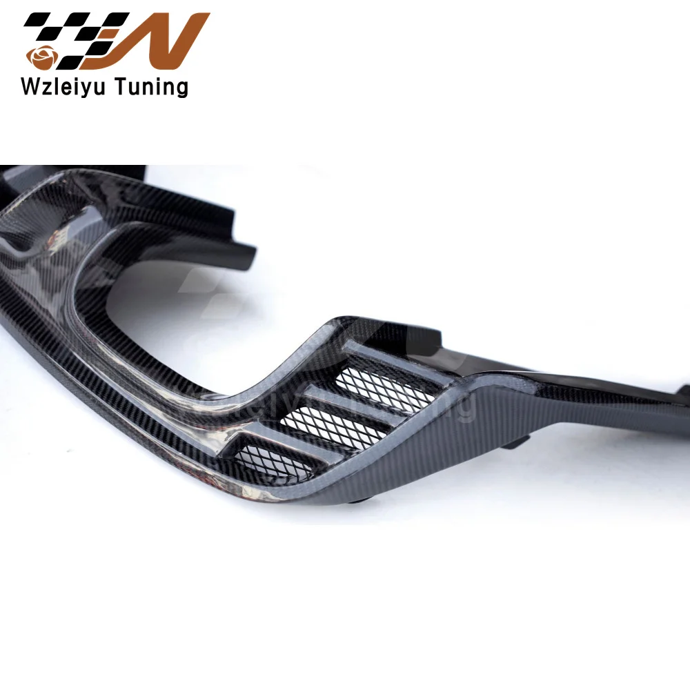 CM Style Real Carbon Fiber Rear Bumper Diffuser Lip Fit For Audi A5 S5 B9 Sedan 17-20 High Quality Fitment