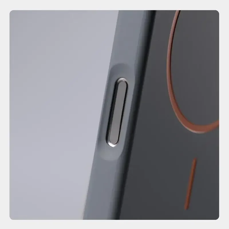 Ultrathin Simple For Magsafe Phone Case for Iphone 16 Pro Max 15 Pro 14 13 12 Matte Hit Color Lens Wireless Charging Hard Cover